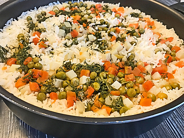 Garnitürlü Pilav